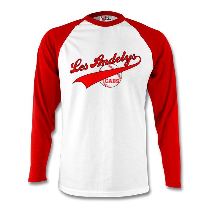 T-shirt baseball manches longues - Logo rouge