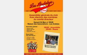 [Club] Assemblée générale élective